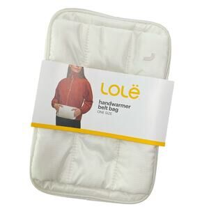 Lole Women's Bag Crossbody Belt Hand Warmer Cream NWT